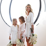 Lauren Satin Flower Girl Robe - lerose AU