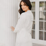 Alessandra Lace Trim Satin Robe