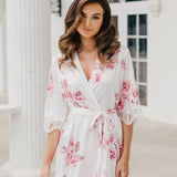 Ivana Bouquet De Fleur Printed Robe