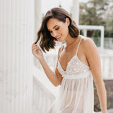 Fiona Forget Me Knot Lace Babydoll Bridal Slip