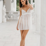 Fiona Forget Me Knot Lace Babydoll Bridal Slip