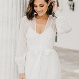 Ivy Hand Beaded Pearl Mesh Maxi - Includes Slip