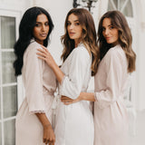 Ellie Lace Trim Robe